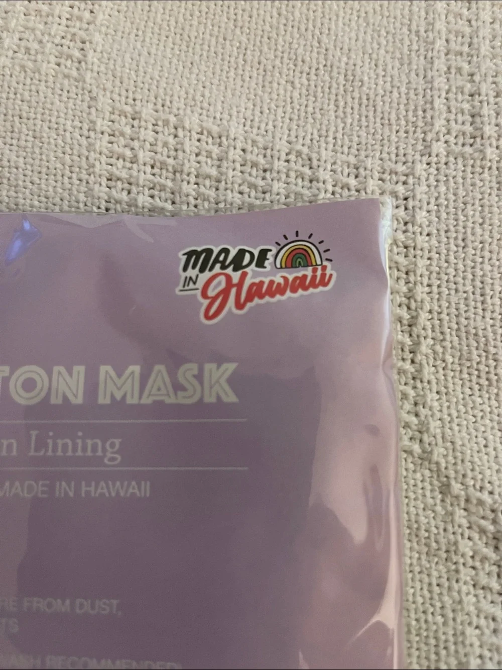 Made in Hawaii Adult Red Floral One-Piece Face Mask